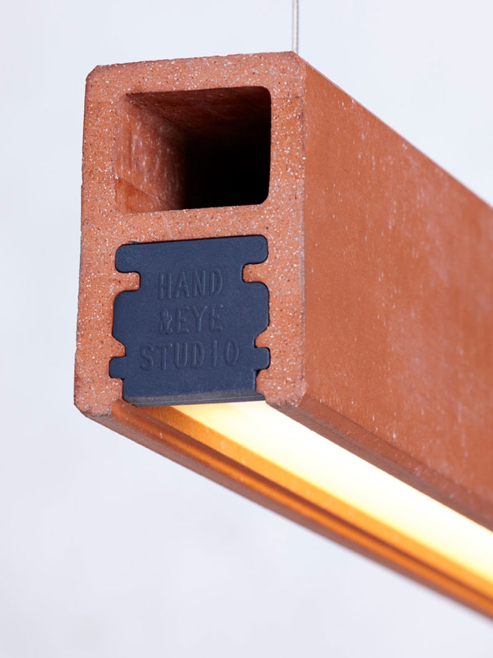 Terracotta A-Beam Light by Hand & Eye Studio