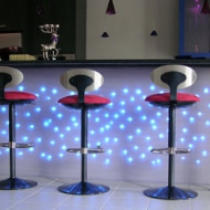 Fibre optic lighting - Bar front