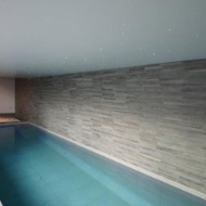 Swimming pool starfield ceiling