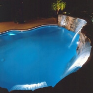 Fibre optic pool lighting