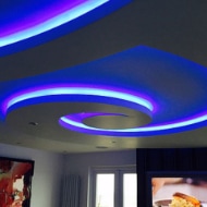 Interior cove lighting - Blue