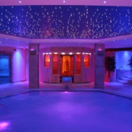 Interior pool ceiling lighting