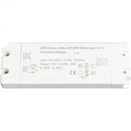 25W DALI & Push Dimmable LED Driver - DALI Dimmable Power Supplies for LED Lighting