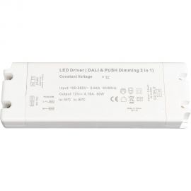 50W DALI & Push Dimmable LED Driver - DALI Dimmable Power Supplies for LED Lighting