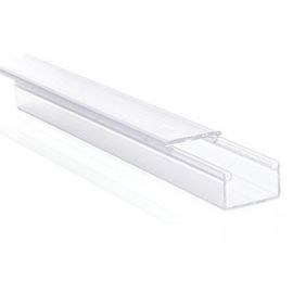 Clear UV Stabilised Plastic Track - SVTRK09 - ABS Profile for LED Lighting