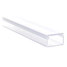 Clear UV Stabilised Plastic Track - SVTRK10 - ABS Profile for LED Lighting