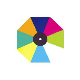 Glass Colour Wheel - 8 Custom - Fibre Optic Colour Wheels for Fibre Optic Lighting