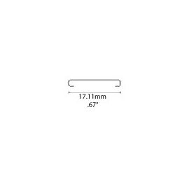 Clear Cover - .67" - Fibre Optic Cable Mounting for Fibre Optic Lighting