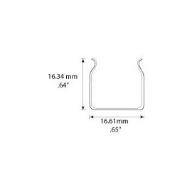 White U-Channel - Fibre Optic Cable Mounting for Fibre Optic Lighting