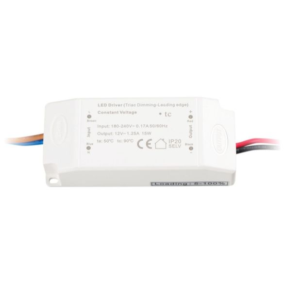12V 15W Mains Dimmable Power Supply - Mains Dimmable Power Supplies for LED Lighting
